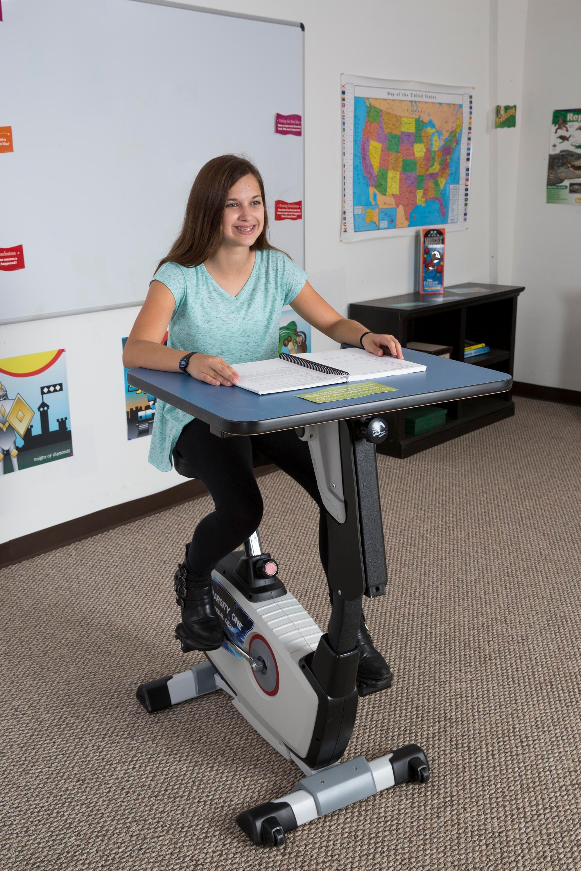 KIDSFIT KC 757 Pedal Desk With Resistance School Specialty